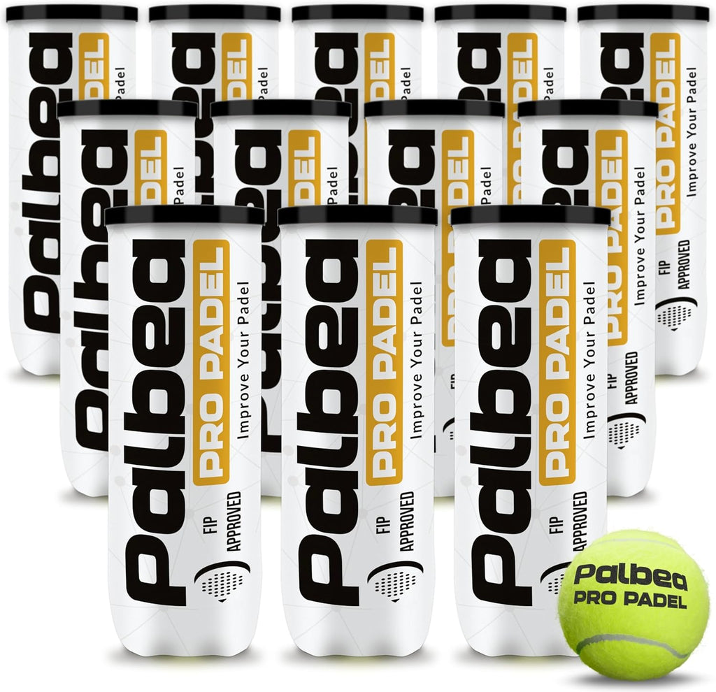 Pelotas de pádel Palbea PRO. 6\/12\/24 Tubos de 3 Pelotas de Pádel...