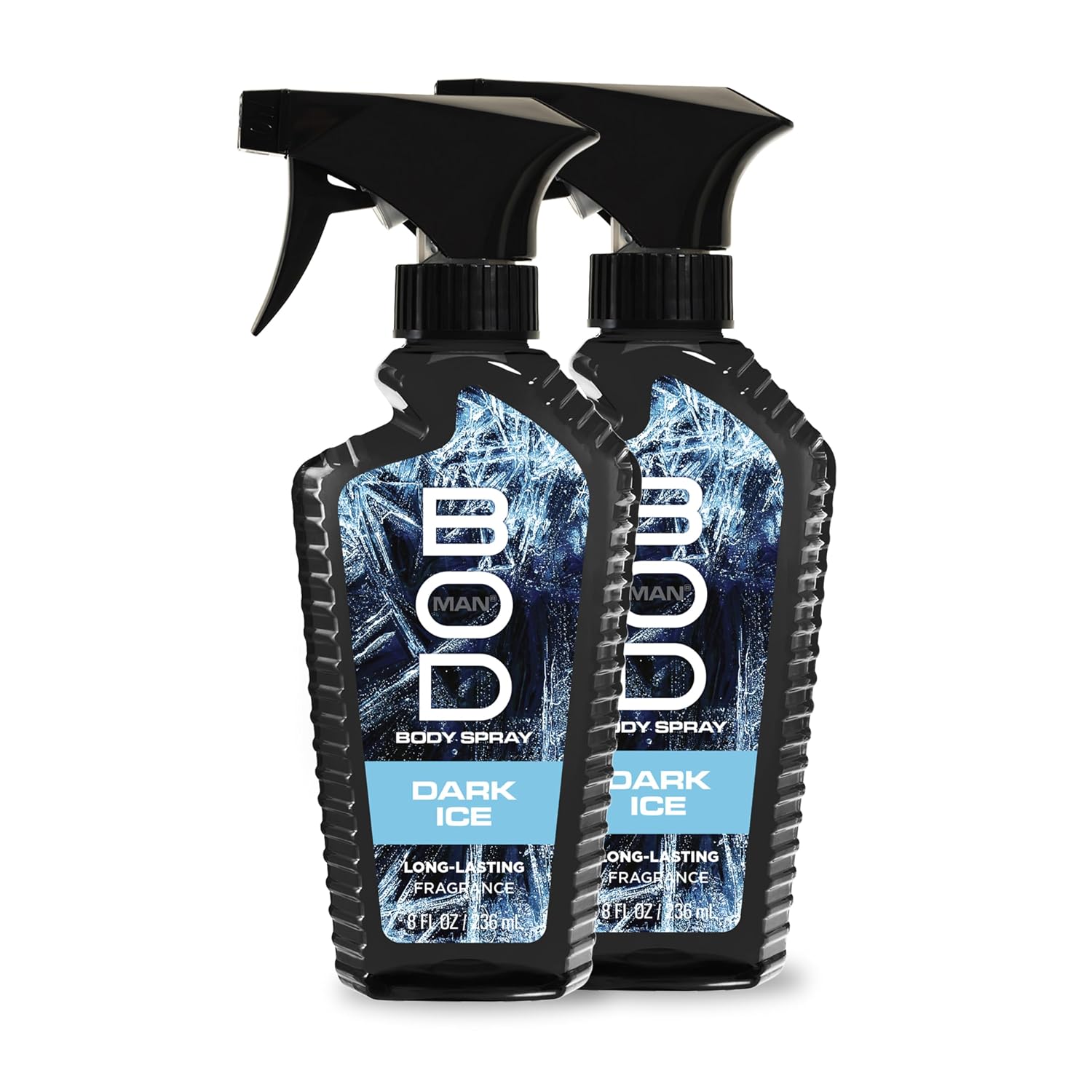 BOD man Fragancia corporal en aerosol, hielo oscuro, 8 onzas líquid...