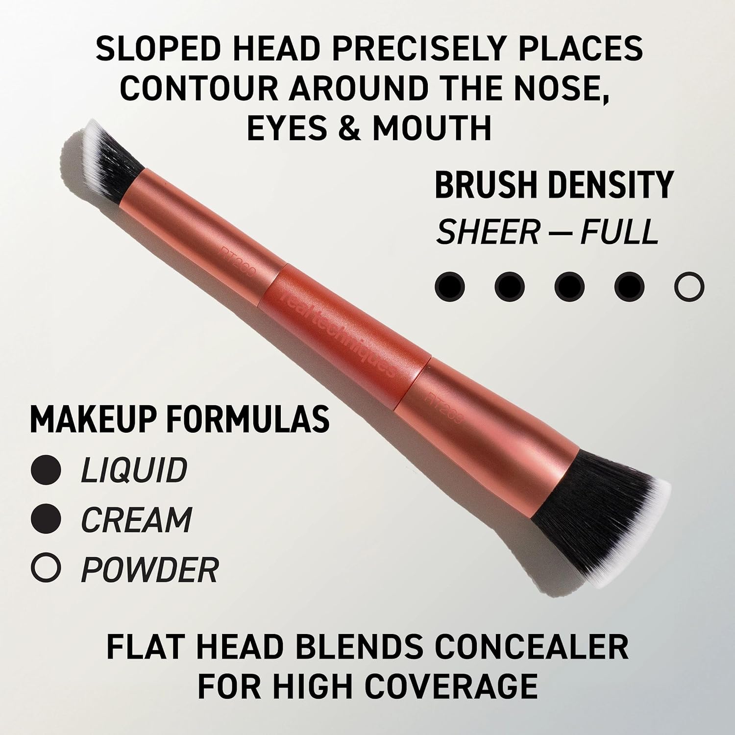 Real Techniques Big Blends Energy Brush + Kit de Esponja de Doble C...