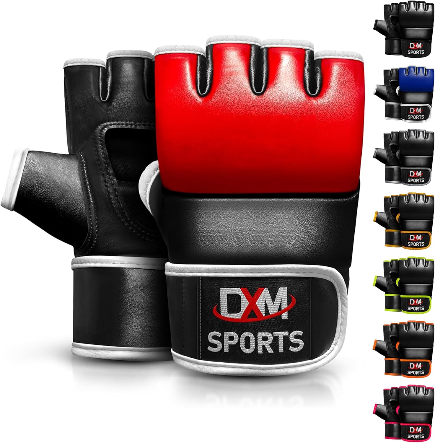 DXM SPORTS Guantes MMA para artes marciales, entrenamiento, combate...