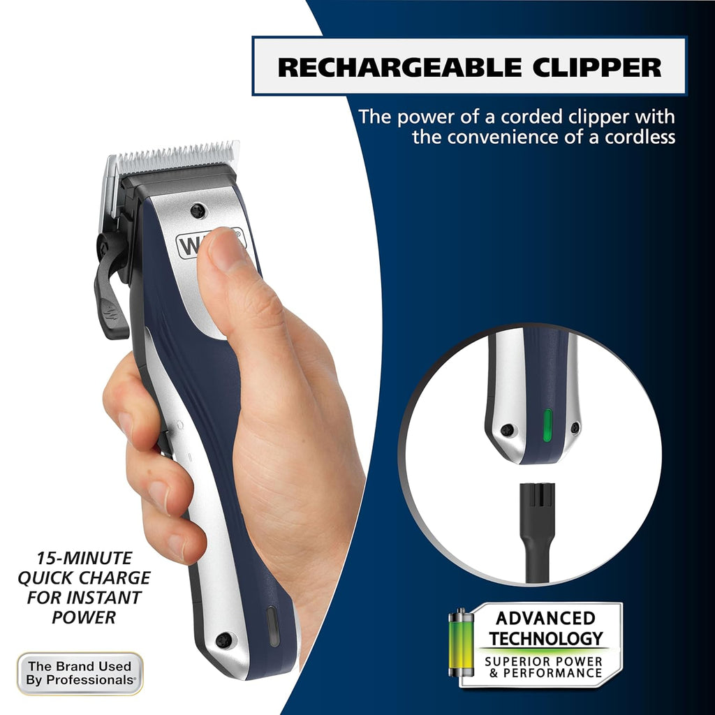 Wahl Cortapelos inalámbricos recargables de iones de litio para hom...