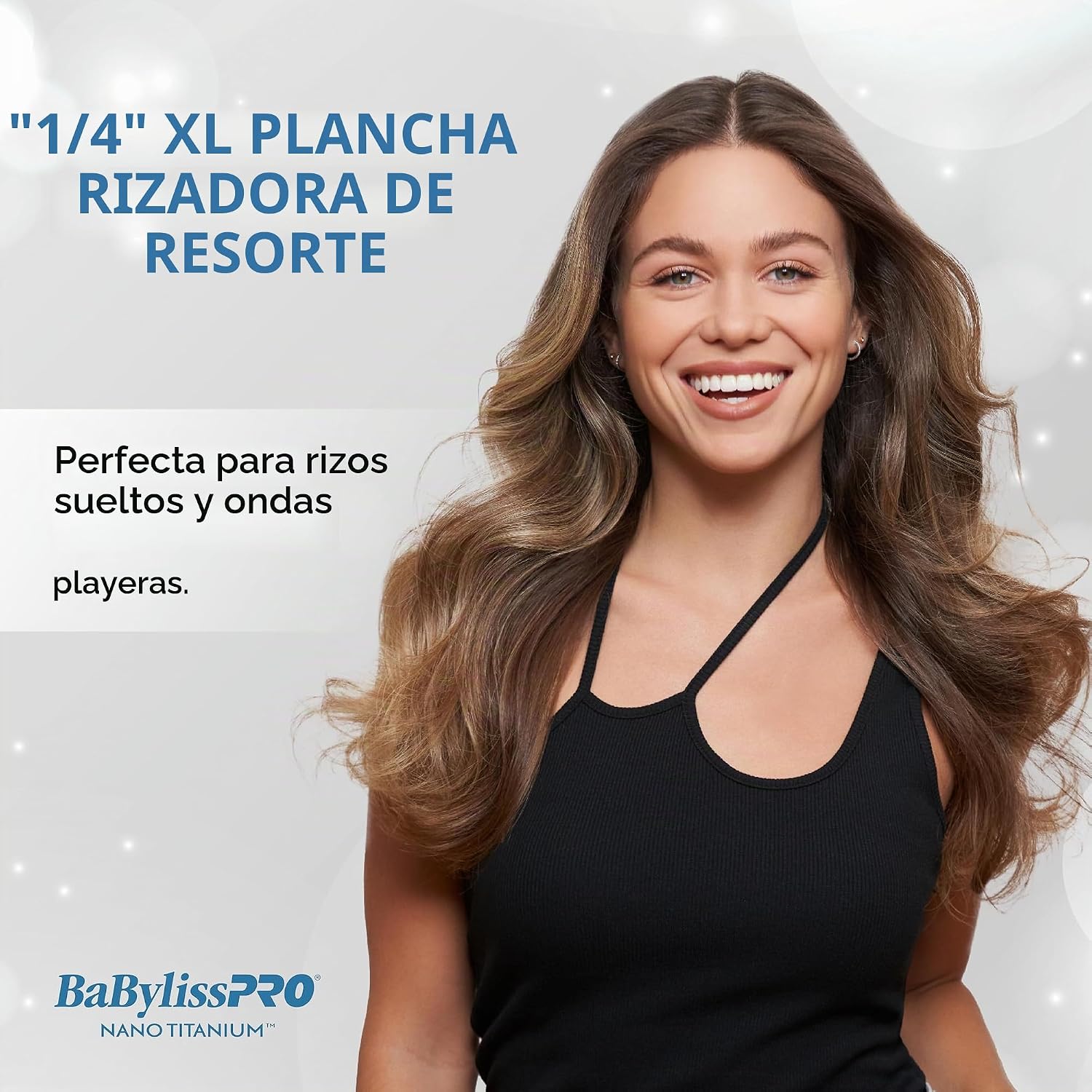 BabylissPRO Rizador profesional Nano Titanium con barril extendido\...
