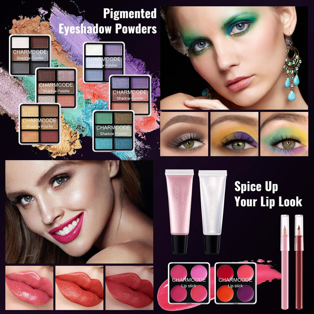 Kit completo de maquillaje para adolescentes y mujeres, estuche de...