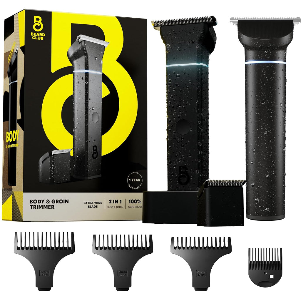 The Beard Club Manscape - Recortadora de pelo corporal para hombres...