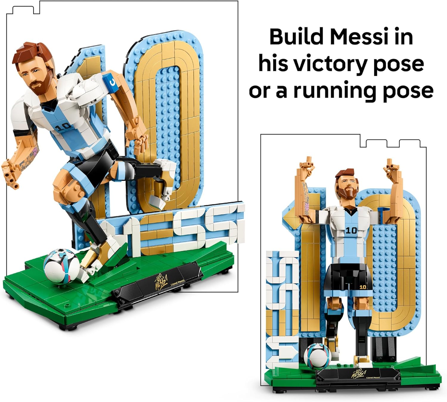 LEGO Editions Lionel Messi - Juego de coleccionista, juguete de con...