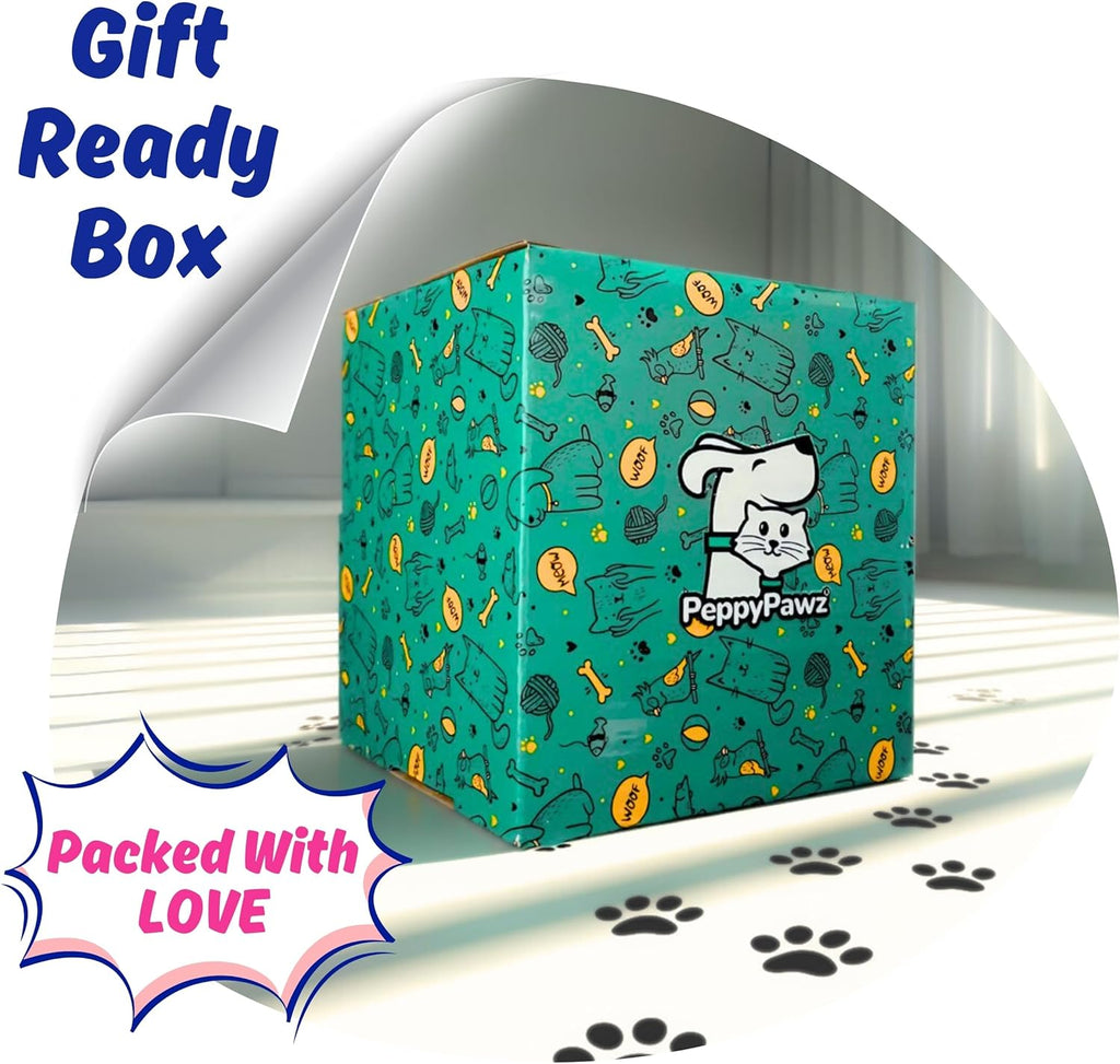 PeppyPawz - Piggy - Juguete masticable 3 en 1 para perros con bola...