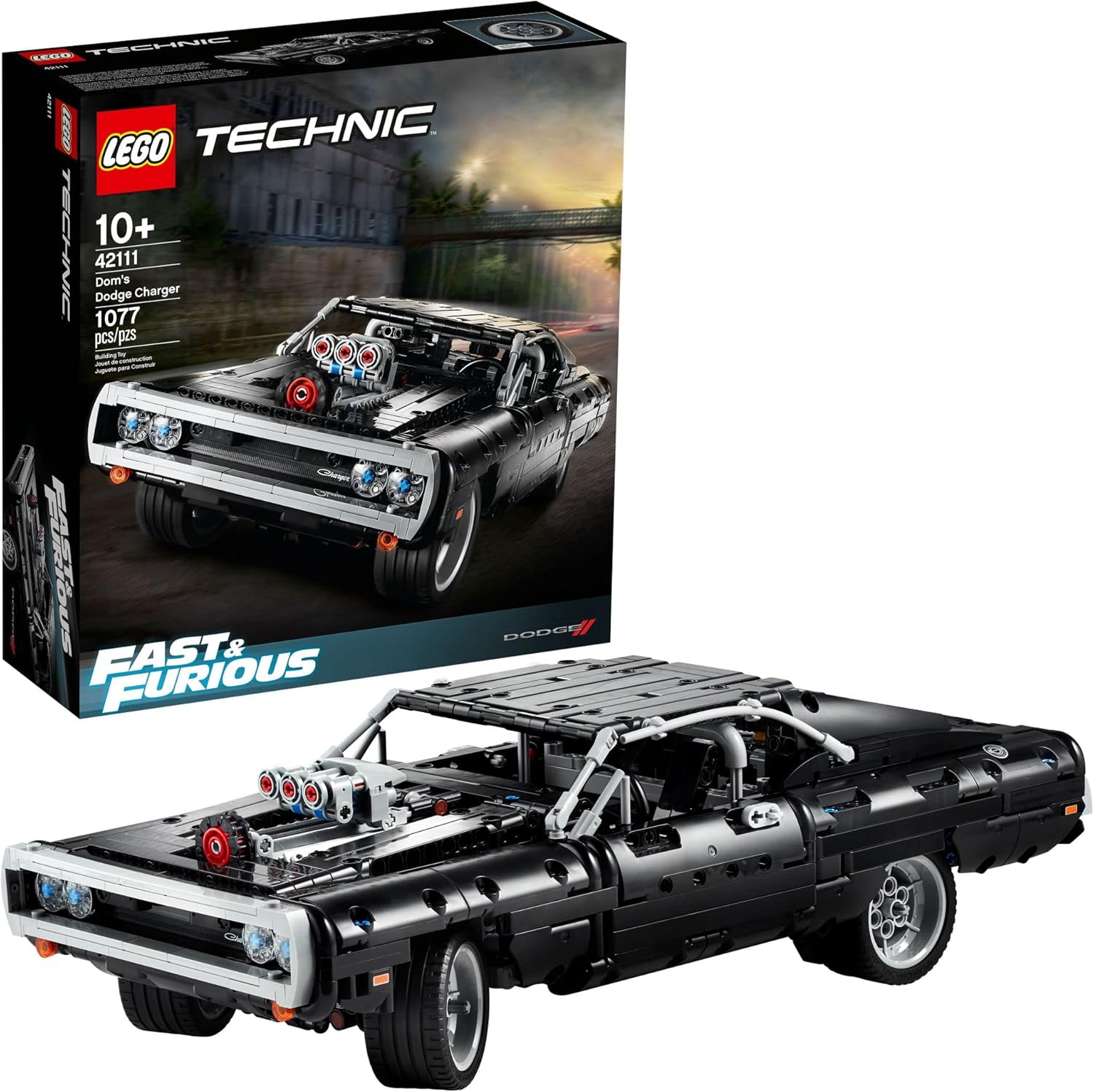 LEGO Technic Fast &amp; Furious Dom's Dodge Charger 42111 Juego...