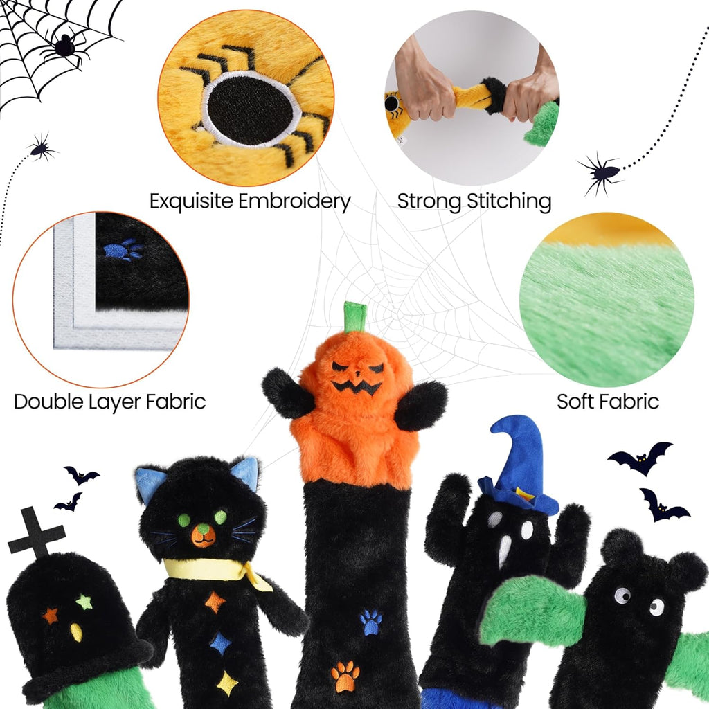Nocciola 5 piezas de juguetes chirriantes para perros de Halloween,...