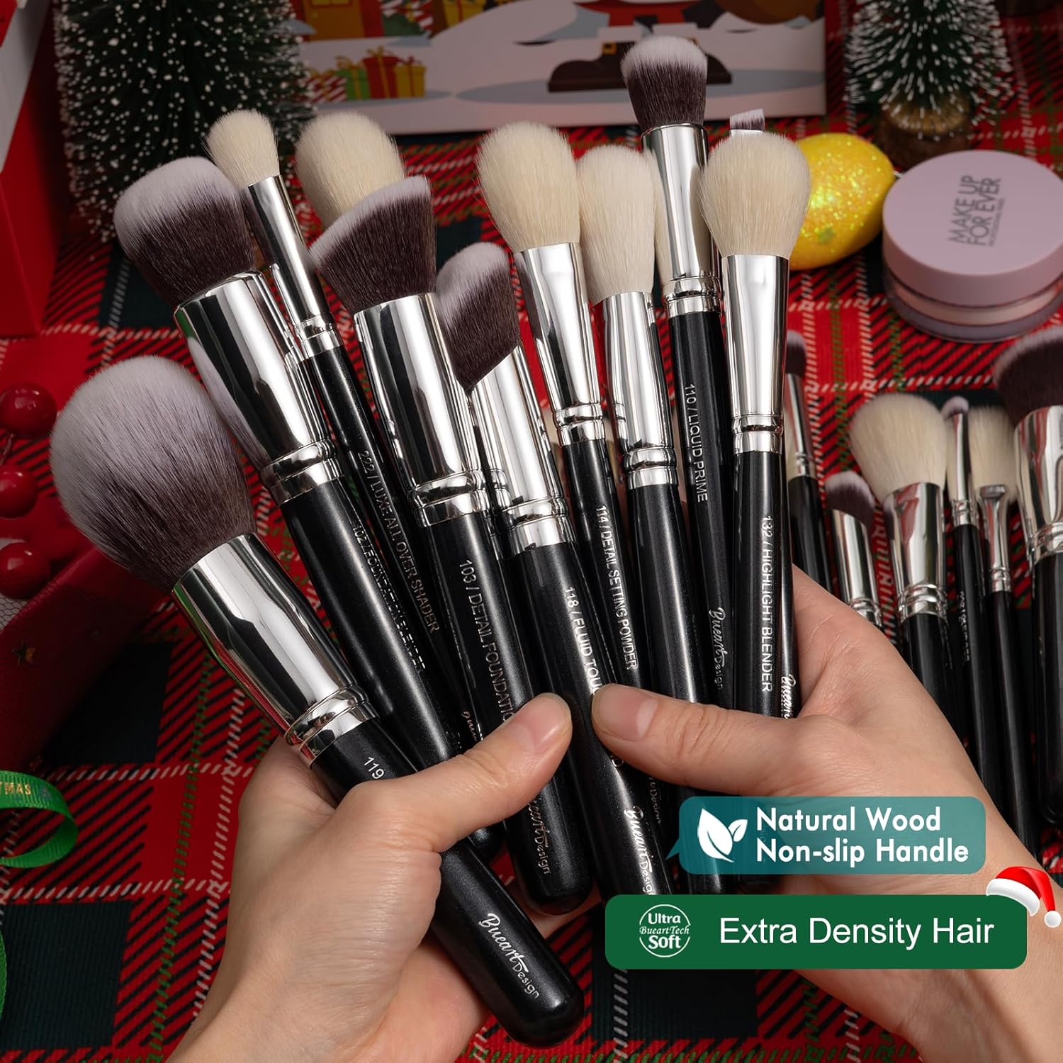 Conjunto de brochas de maquillaje profesional 32 piezas de pelo de...