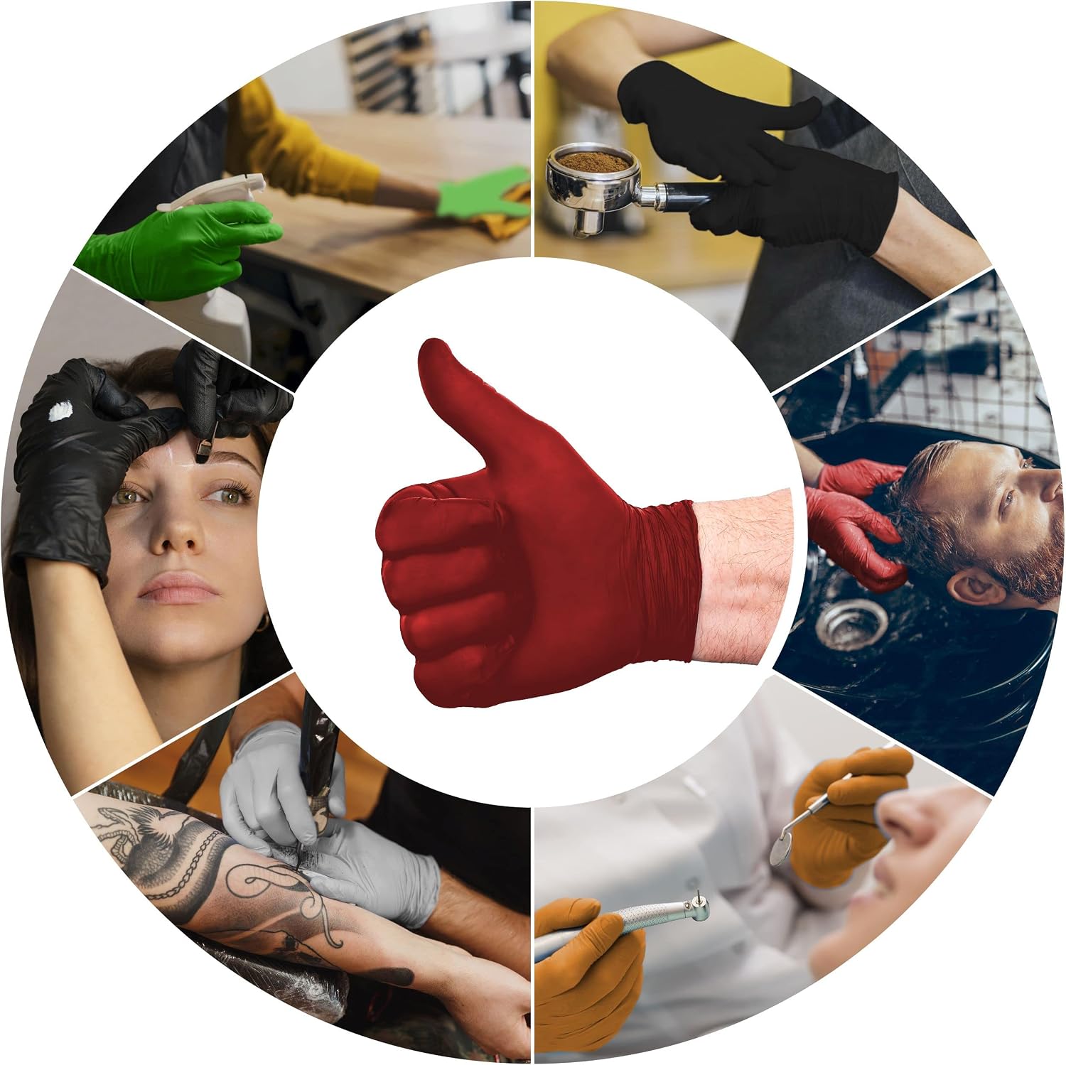 L3 Guantes de Nitrilo Nivel 3 - Guantes Desechables Profesionales d...