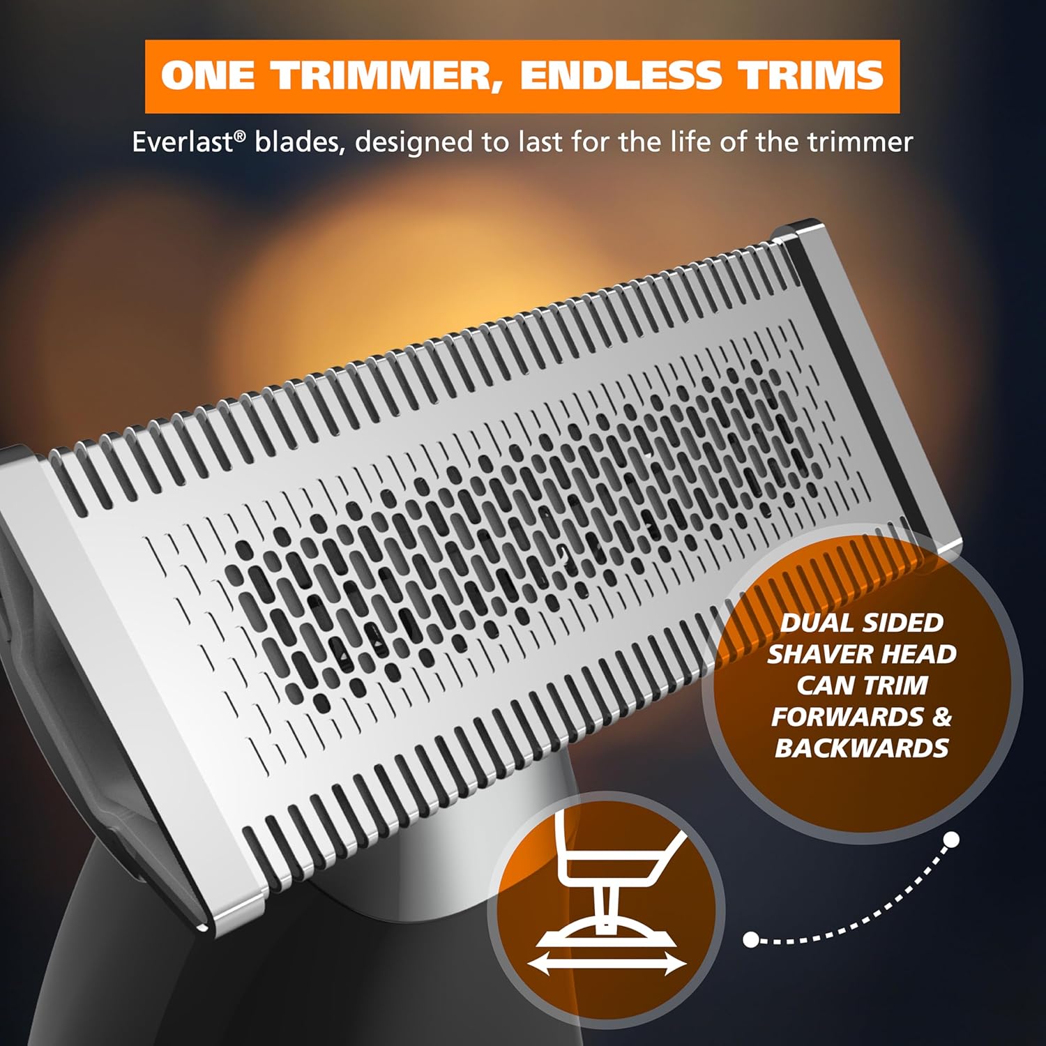 Wahl Trim Ninja - Maquinilla de afeitar eléctrica híbrida todo en u...