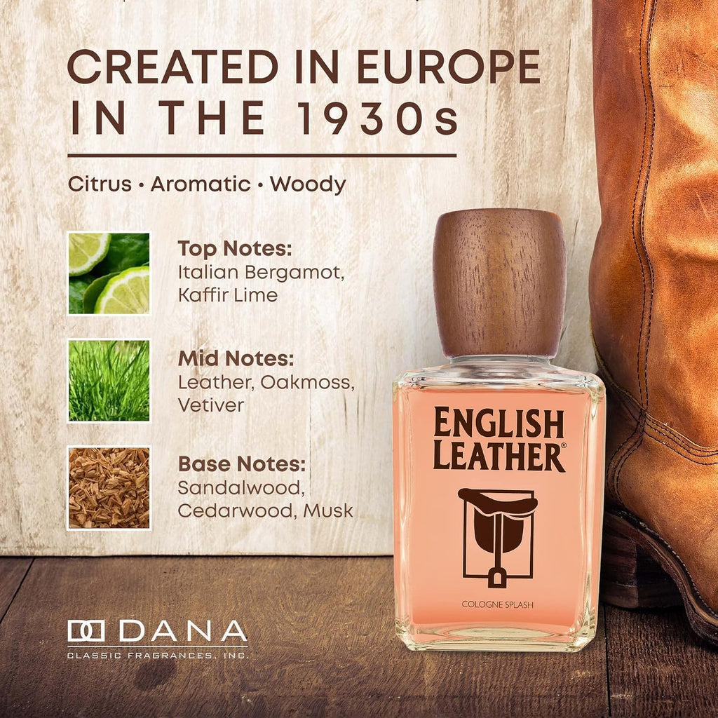 Dana Colonia de Cuero Inglés para Hombres 8 Oz