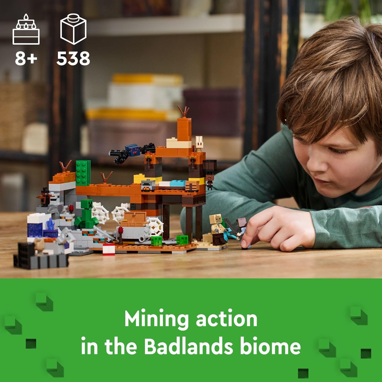 LEGO Minecraft The Badlands Mineshaft Juguete de Videojuego, Set de...
