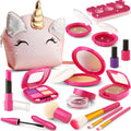 Kit de maquillaje de simulación para niñas pequeñas, juego de maqui...