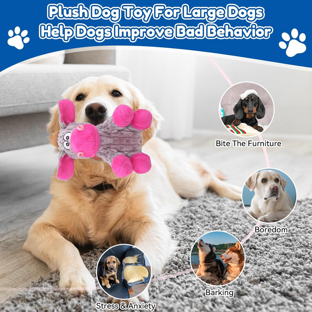 loncoldy Juguetes de Peluche para Masticar para Perros Grandes, Jug...