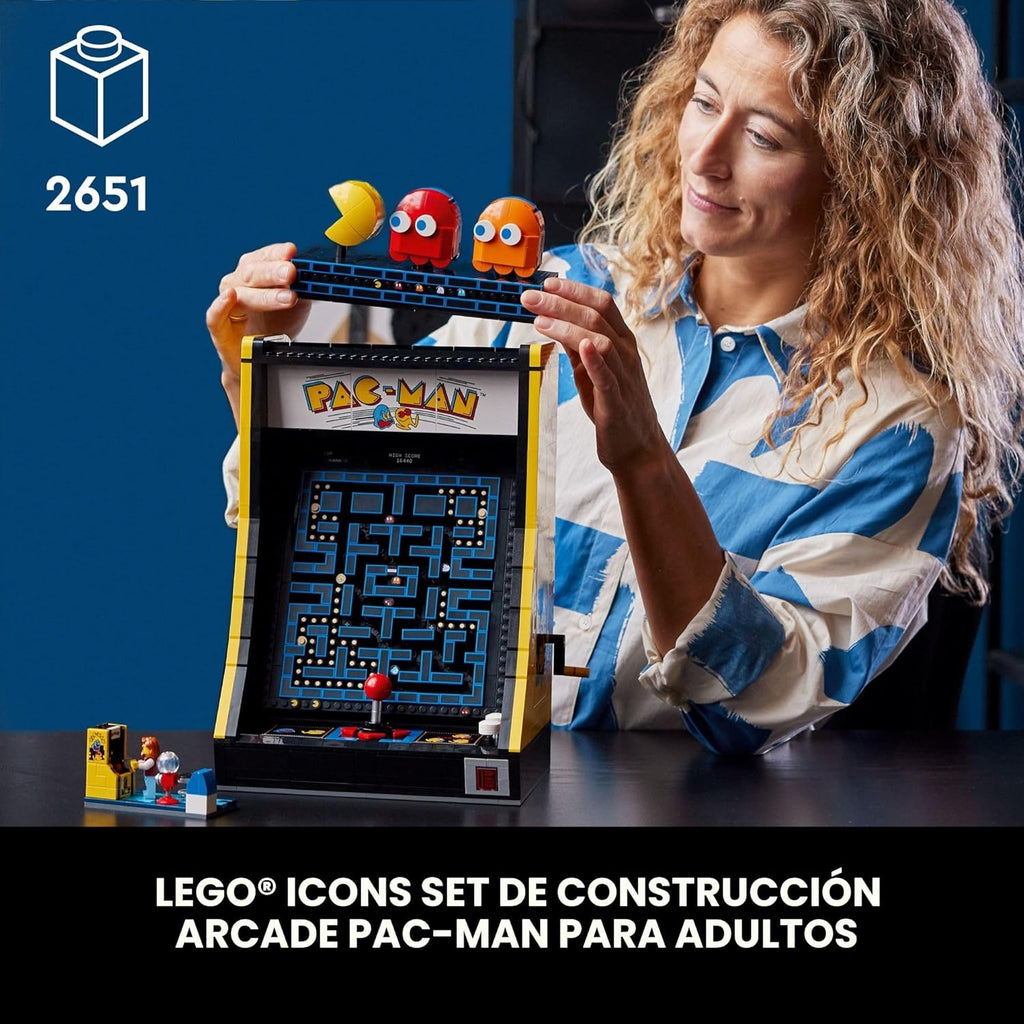 LEGO Icons PAC-Man Juegos de Construcción Arcade para Adultos - Dec...