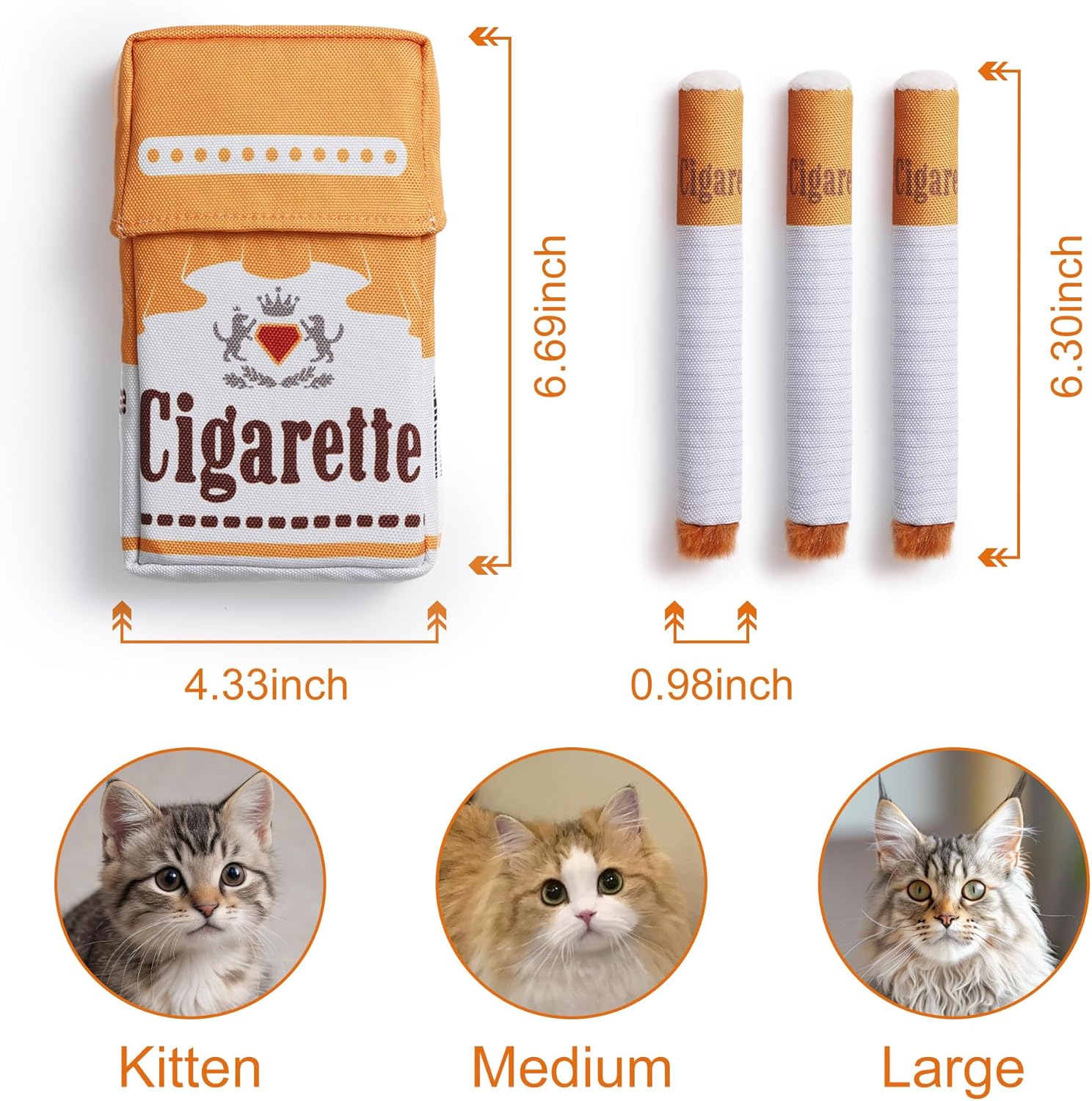Nocciola Juguetes para gatos, paquete de 3 juguetes divertidos de h...