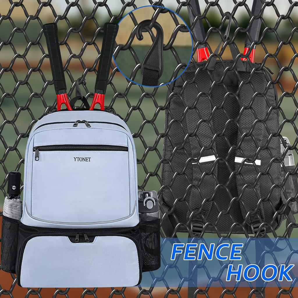 Ytonet Mochila de tenis para mujeres y hombres, 2 raquetas con bols...