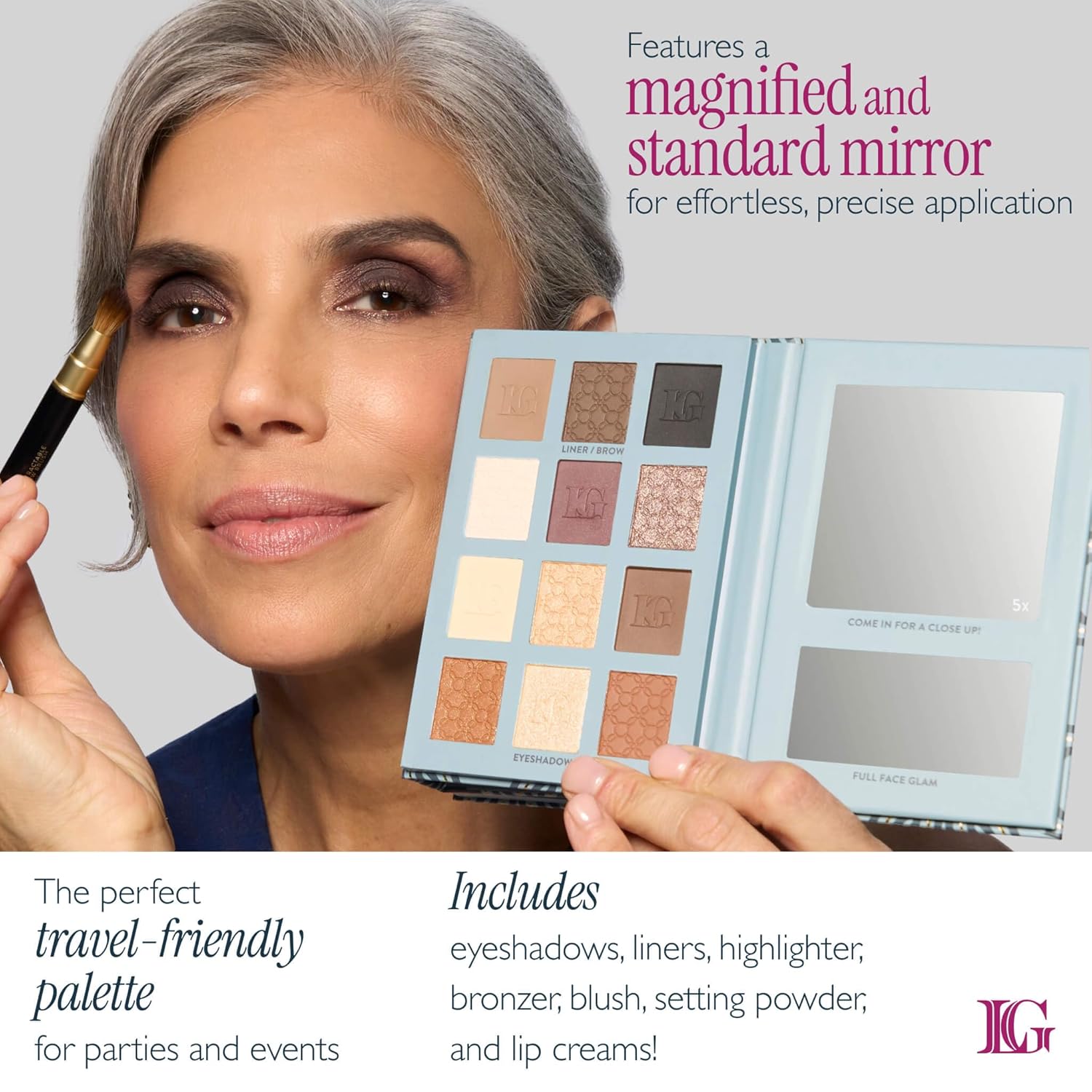 LAURA GELLER NEW YORK Paleta de maquillaje de viaje de cara complet...