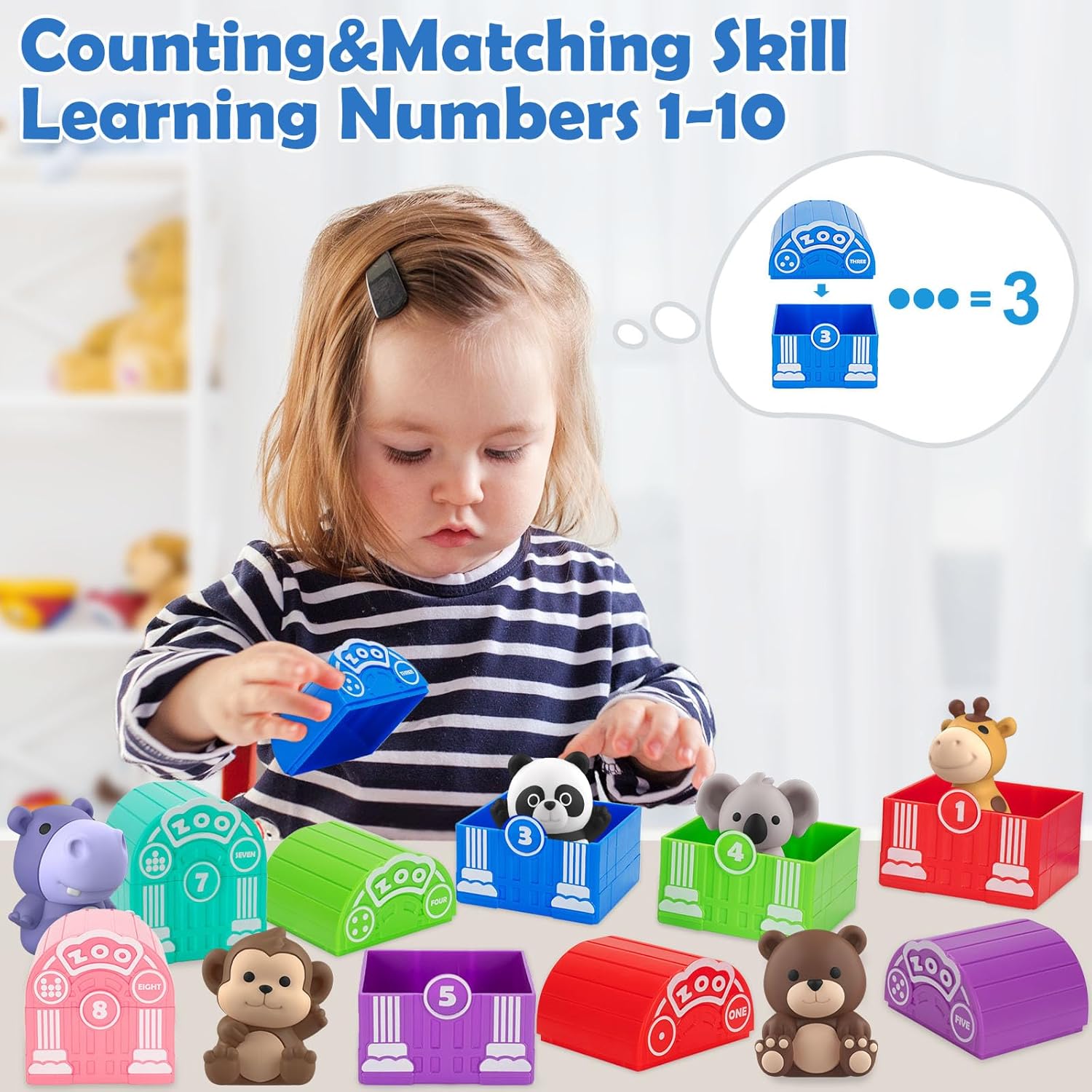 Juguetes de aprendizaje para niños de 1, 2, 3 años, 20 juguetes de...