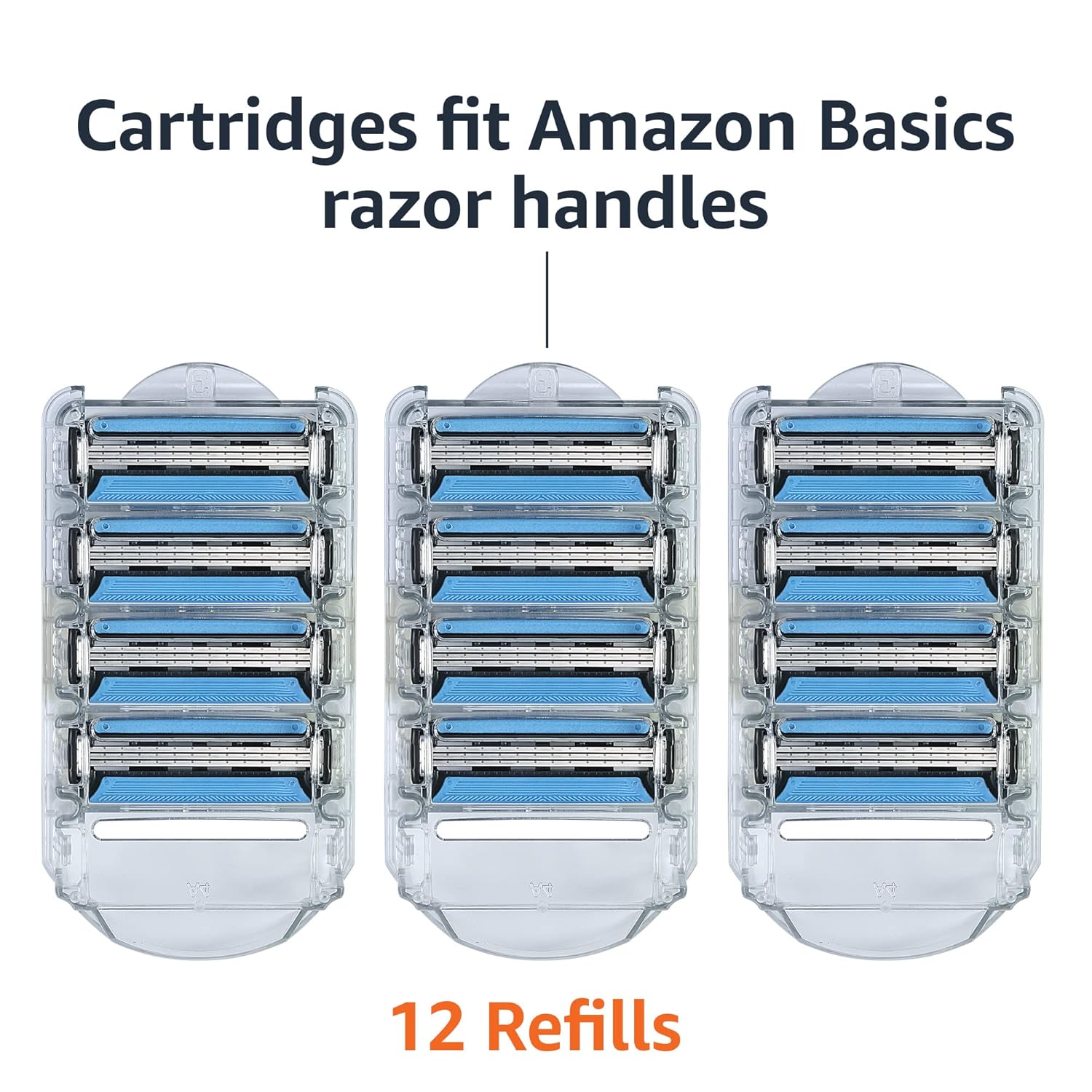 Amazon Basics - Recambios de maquinilla de afeitar de 3 cuchillas p...