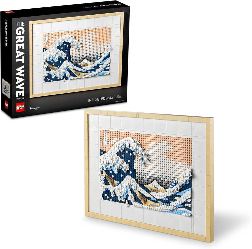 LEGO Art Hokusai La Gran Ola Set de Construcción de Arte de Pared J...