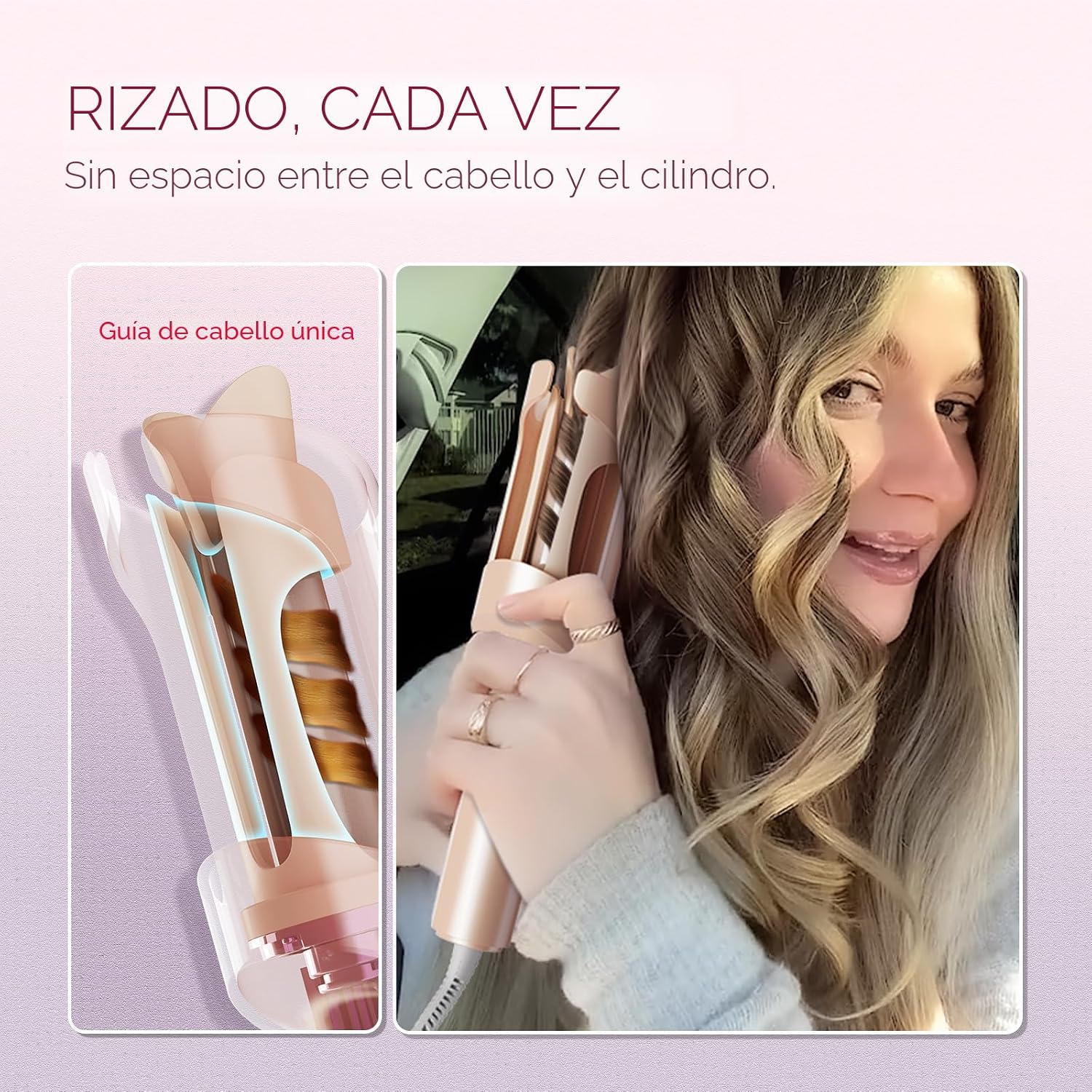 TYMO Rizador Automático Giratorio - TYMO CURLPRO Varita Onduladora...