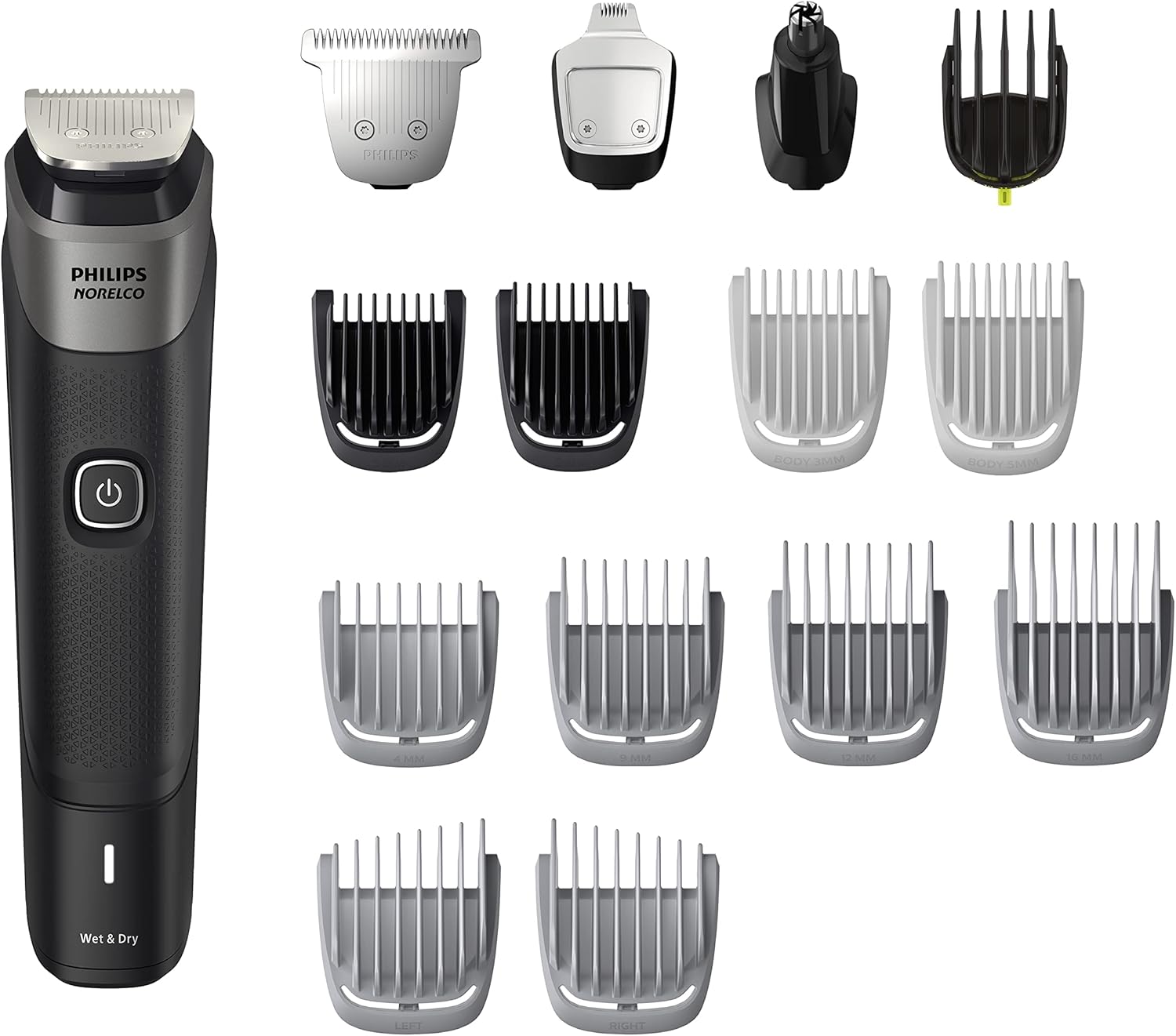 Philips Norelco Multigroom 5000 Series, Afeitadora y Cortadora de P...