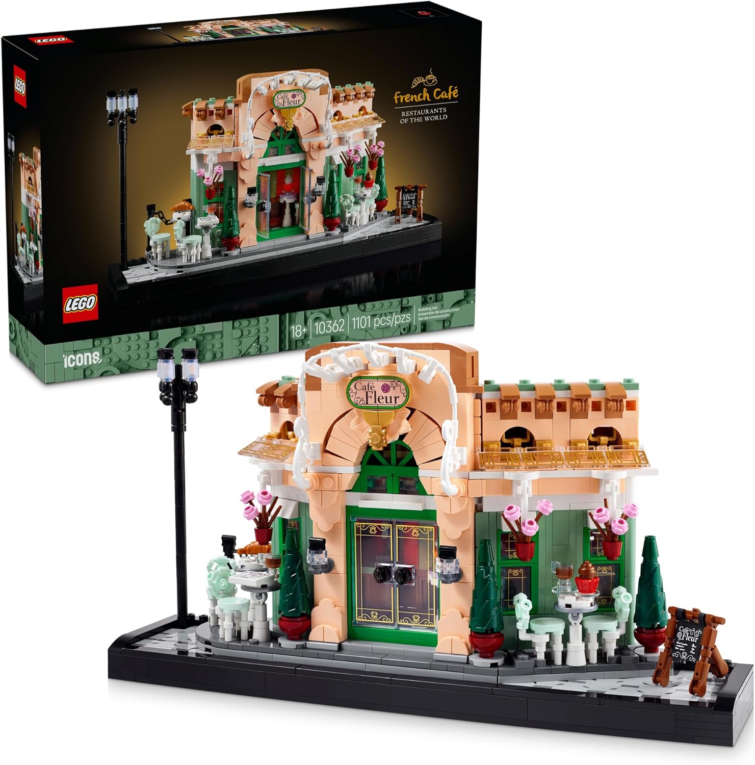LEGO Icons Café Francés de París - Kit de Construcción - Set DIY pa...