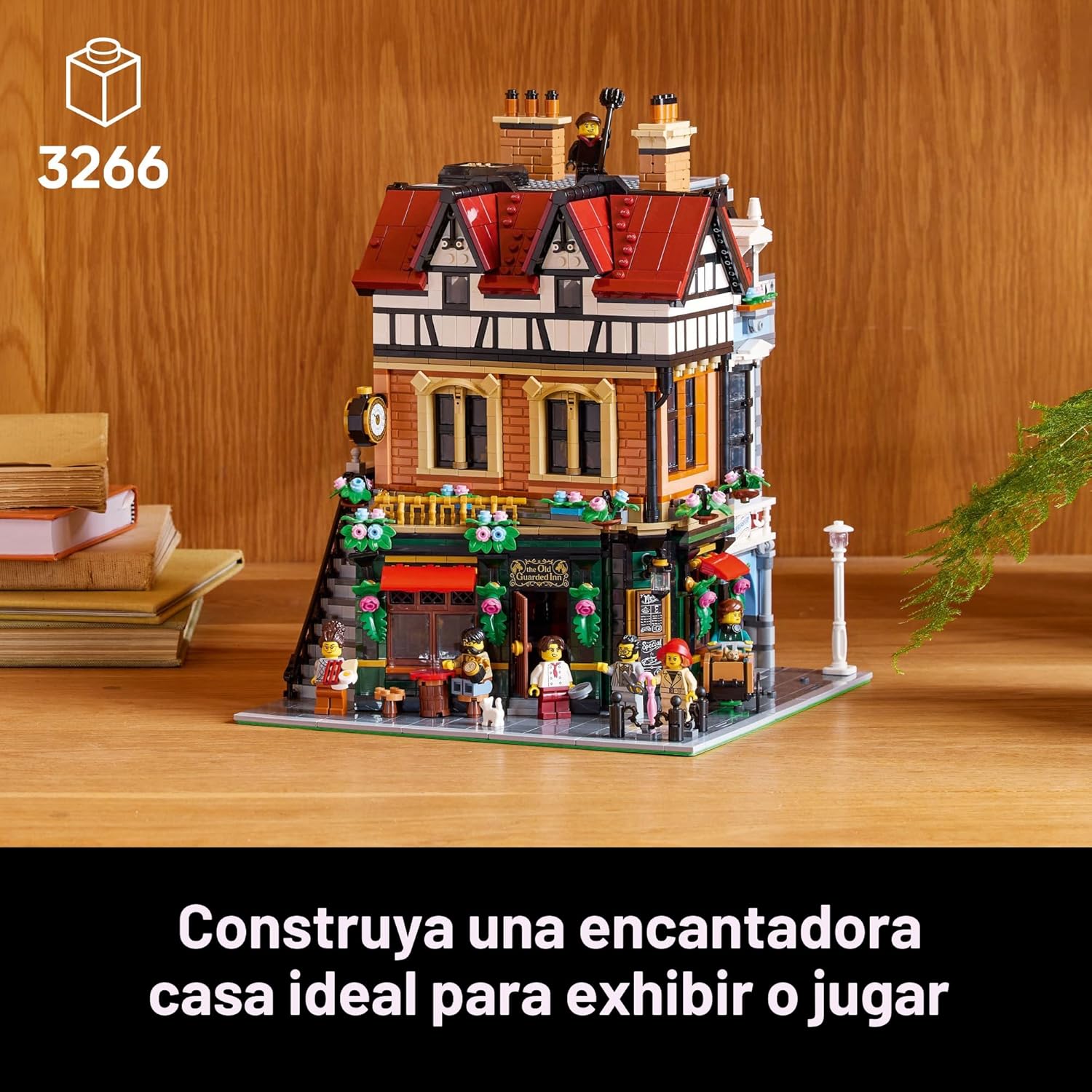 LEGO Icons Set de Construcción de Esquina Tudor para Adultos 18+ -...