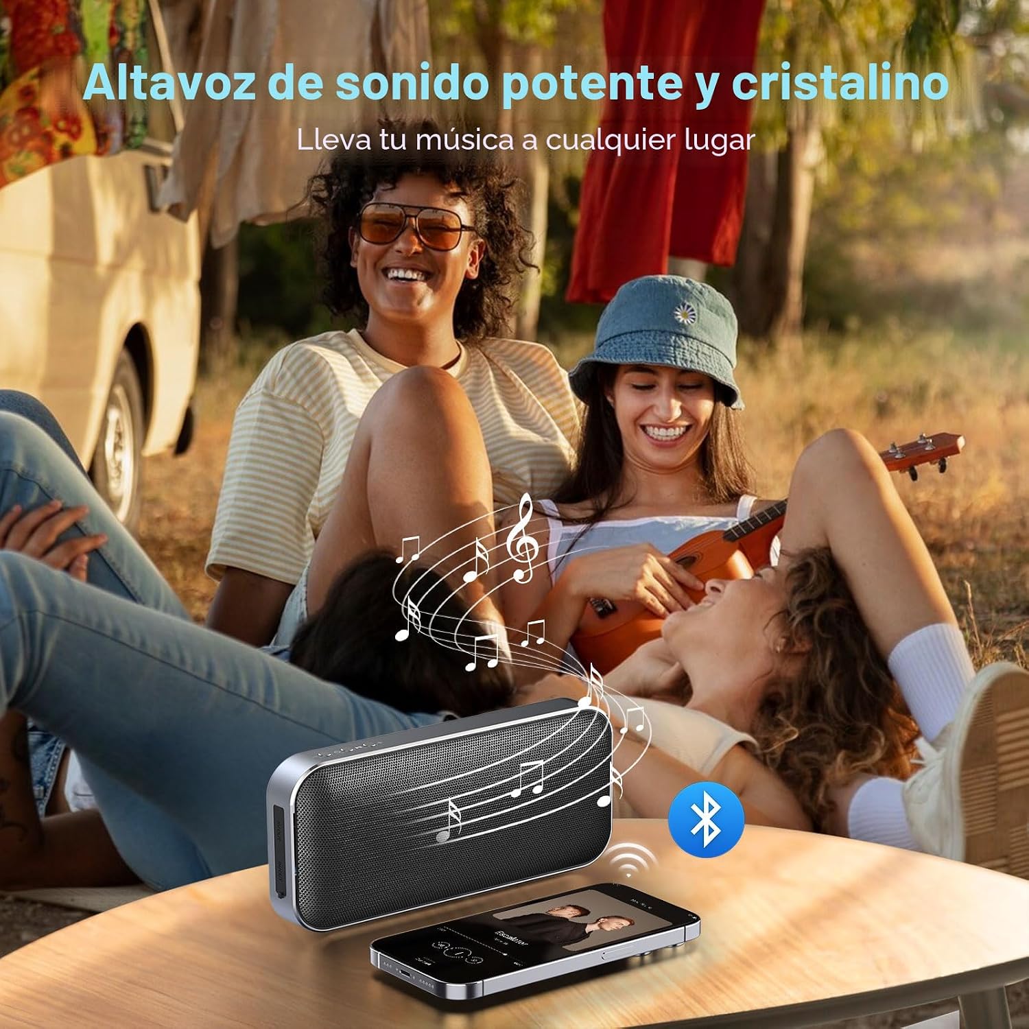Altavoz Bluetooth AFK con Cargador Portátil, Altavoz Inalámbrico co...