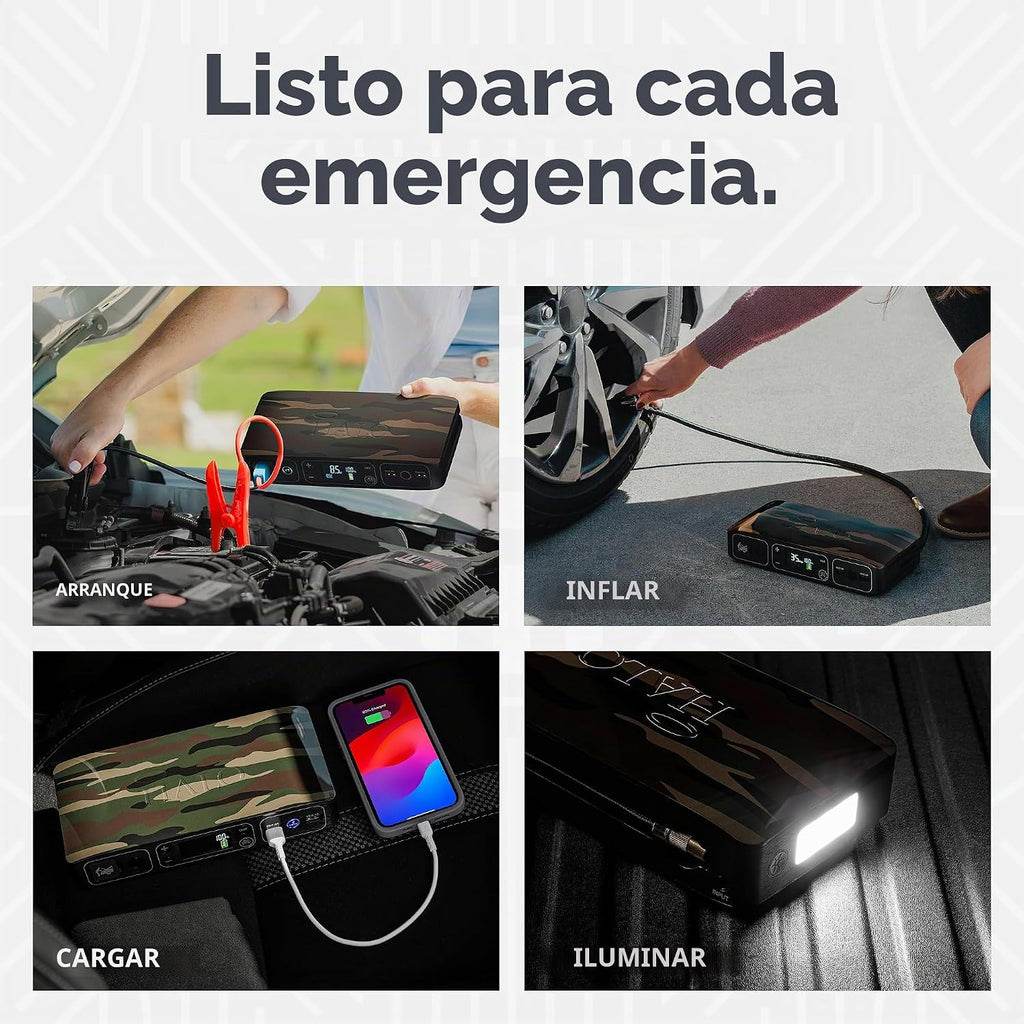 HALO Bolt Air 58830 Cargador de batería portátil para automóvil | C...