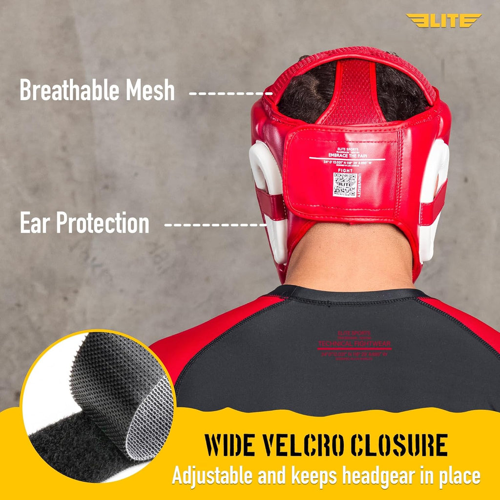 Elite Sports Mejor Casco de Boxeo, Protector de Cabeza de Seguridad...
