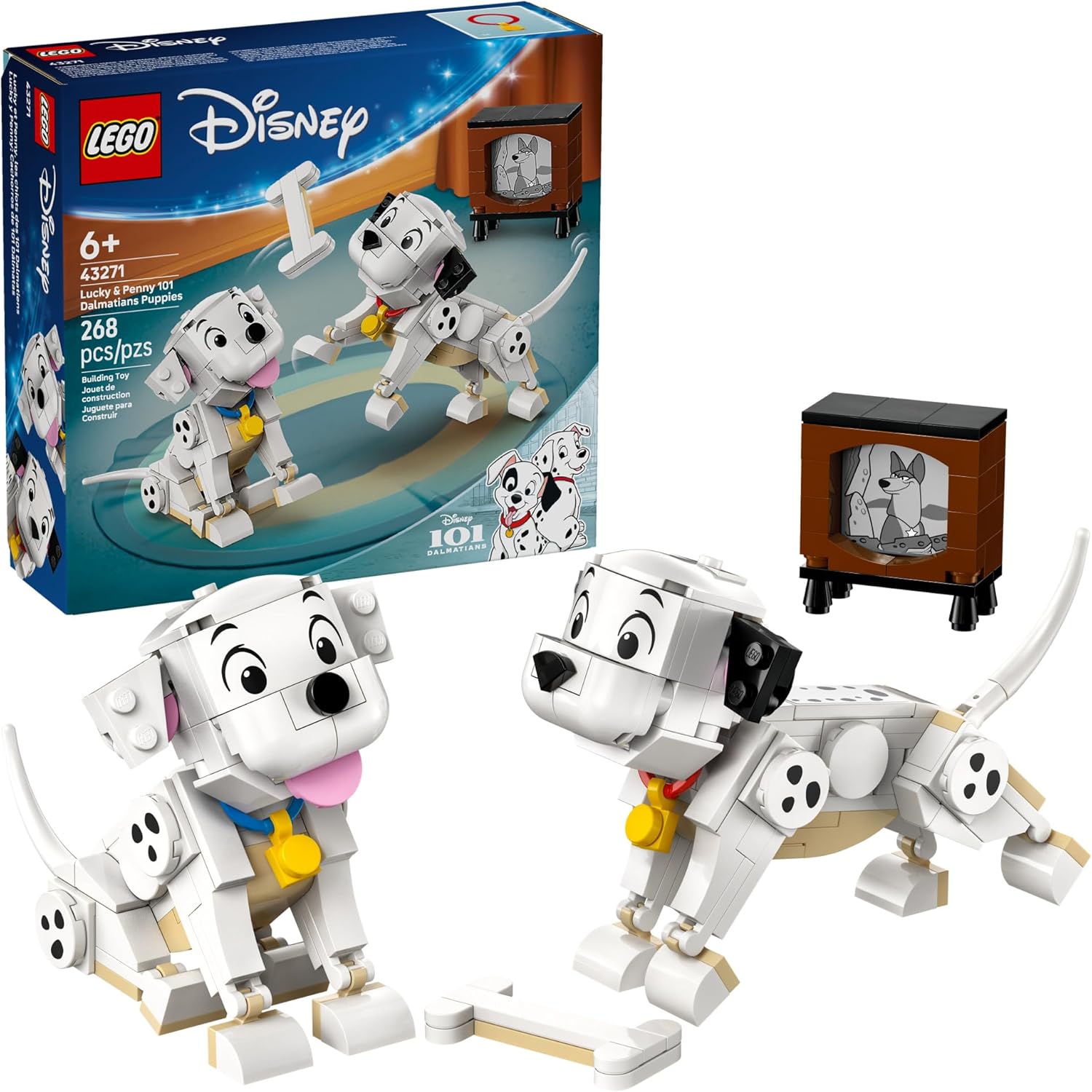 LEGO Disney Lucky &amp; Penny 101 Dalmatians Puppies - Juego de sim...