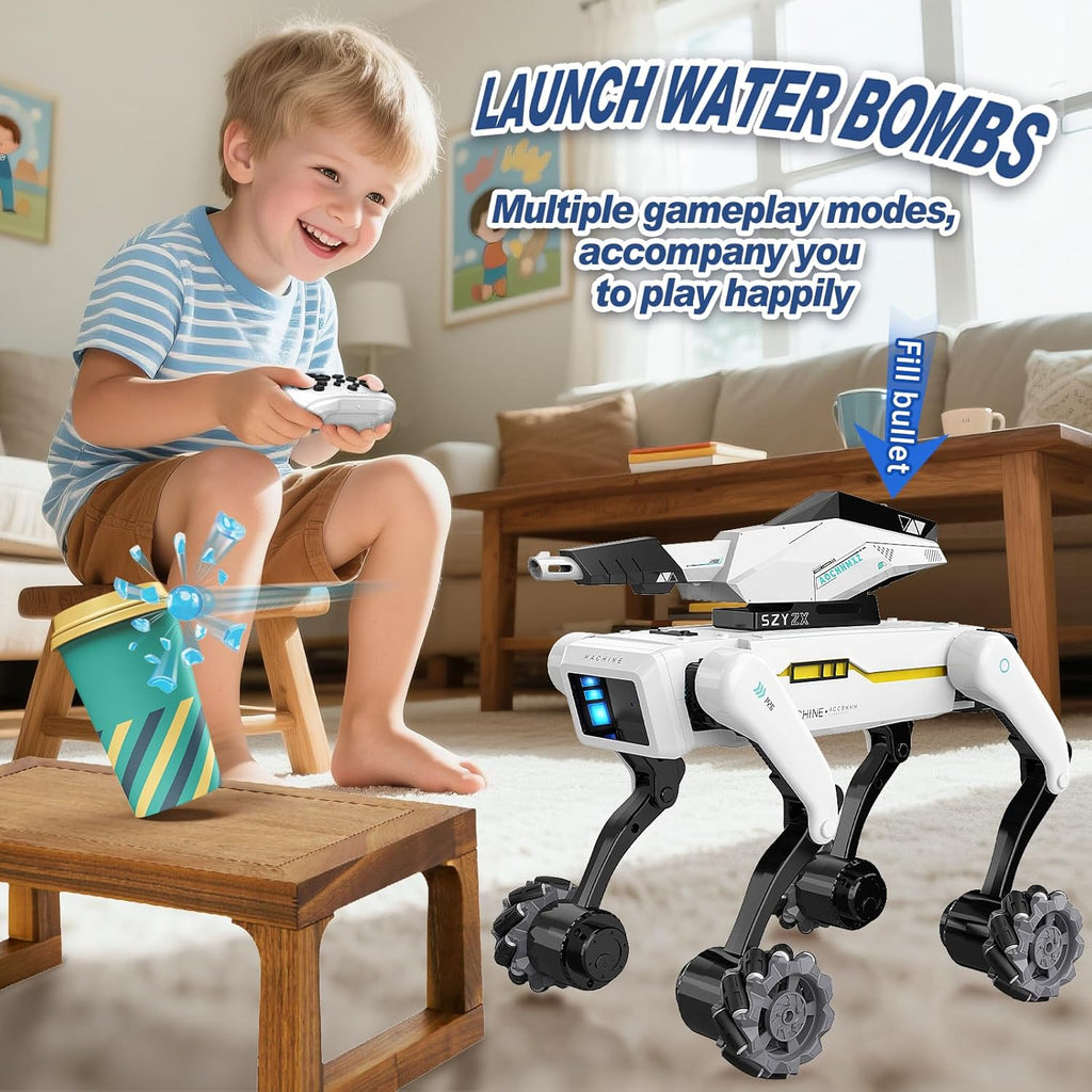 Kit de perro robot 3 en 1 con ruedas, más de 30 acciones biónicas,...