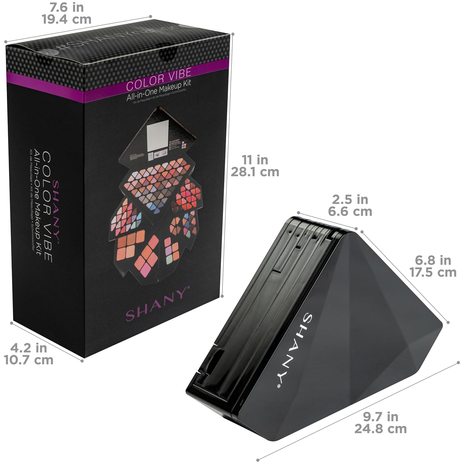 SHANY Juego de maquillaje todo en uno Color Vibe - 80 sombras de oj...
