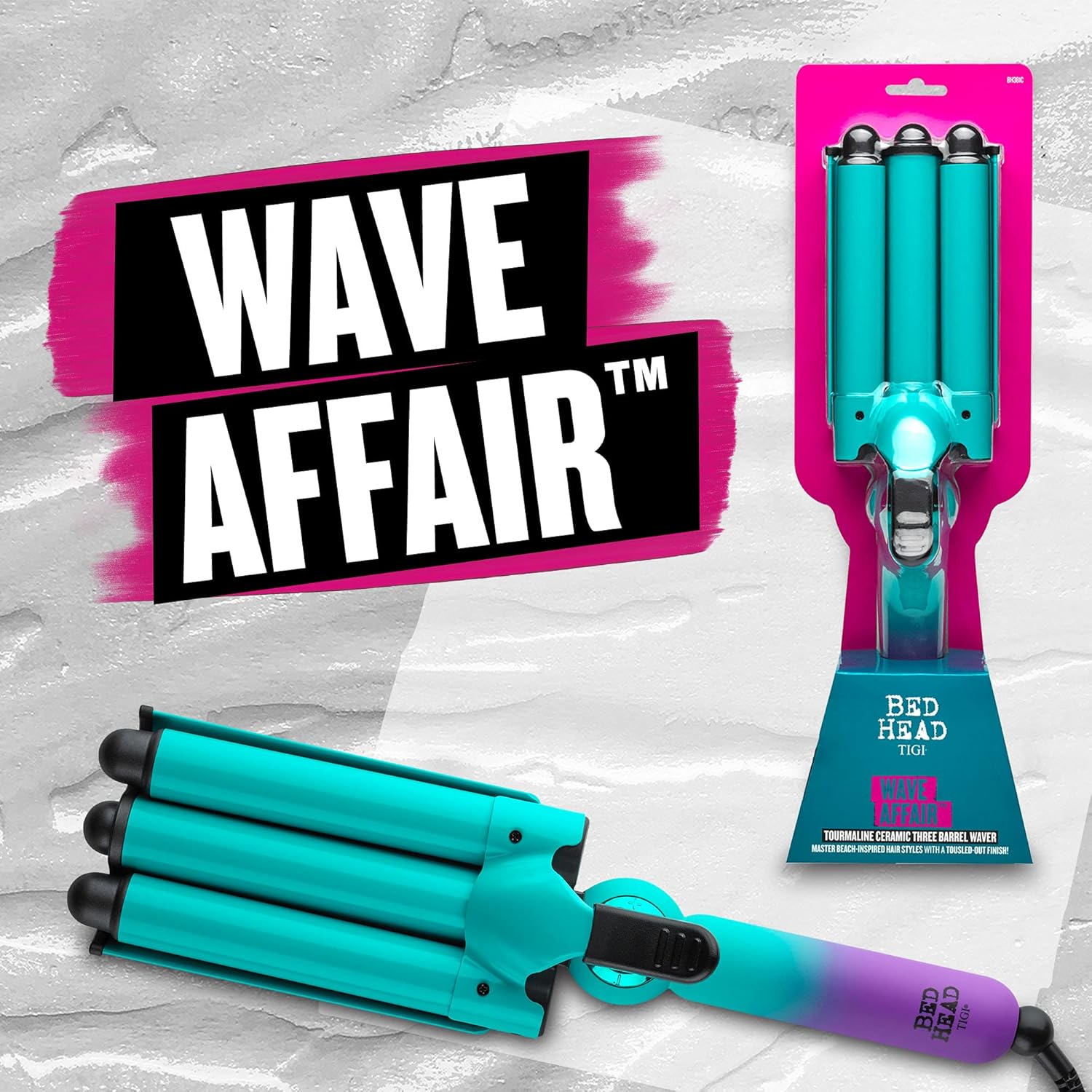 Bed Head Wave Affair Jumbo 3 Barrel Hair Waver | Estilo rápido, suj...