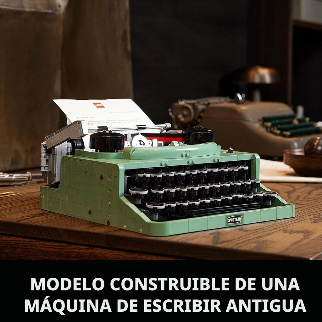 LEGO Ideas Typewriter 21327 - Juego de construcción para adultos, m...