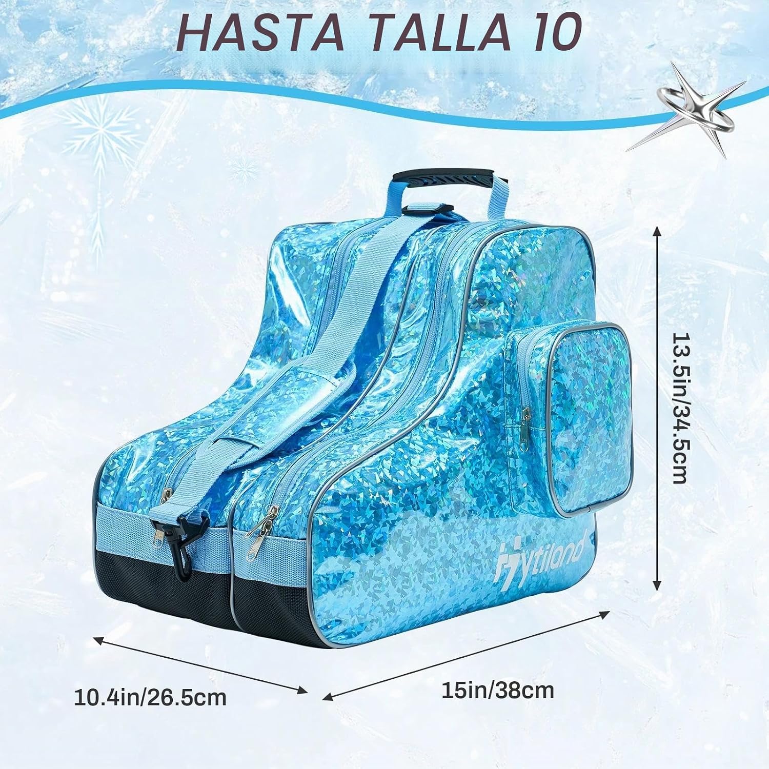 Hytiland Roller Skate Bag for Inline Skates Ice Skates and Figure S...