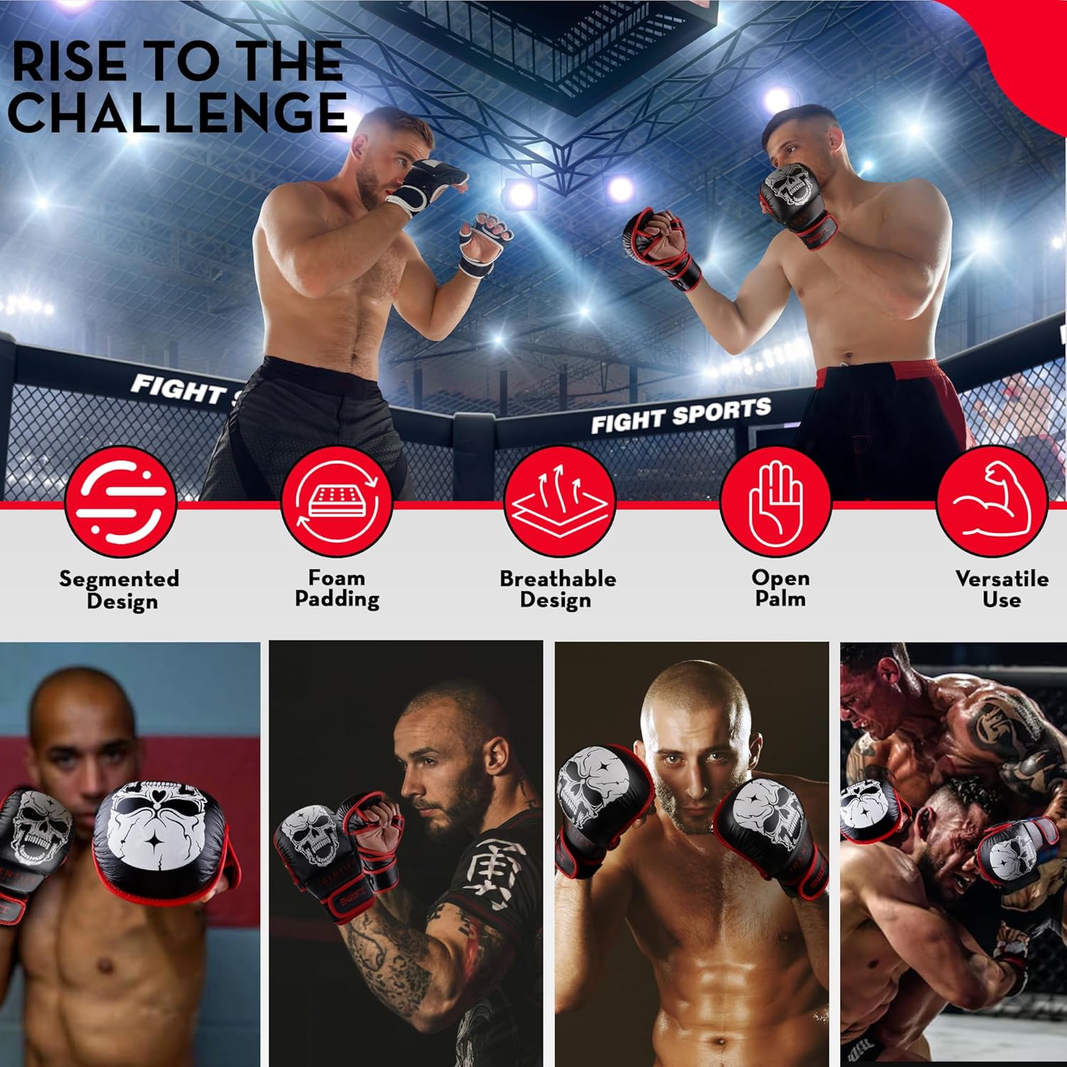 SwiftTechSports - Guantes de cuero de calidad profesional para homb...