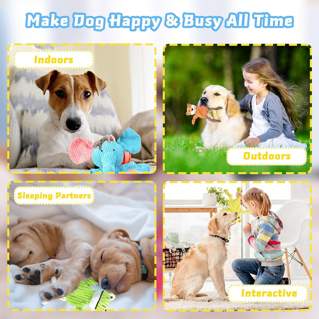 MRSOHRET Paquete de 5 juguetes chirriantes para perros, juguetes de...