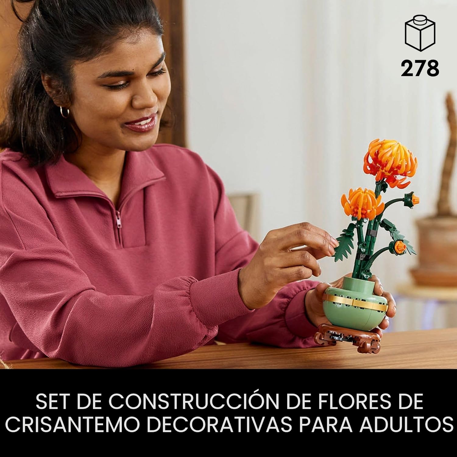 LEGO Botanicals - Juego de construcción de crisantemo para adultos...