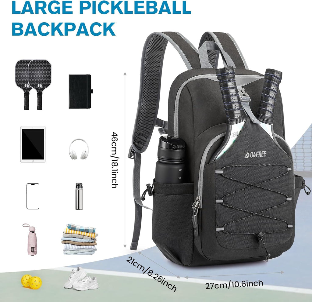 G4Free Bolsa de pickleball para mujeres y hombres, bolsa de pádel p...