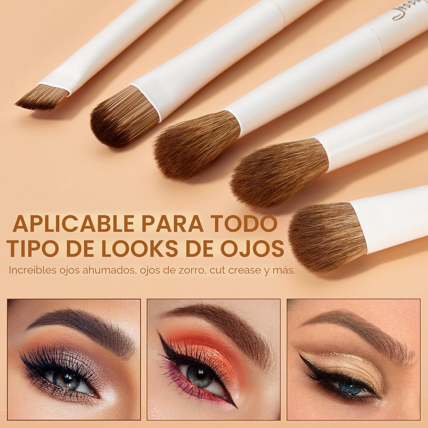 Jessup Juego de brochas de maquillaje, 14 piezas, juego de brochas...