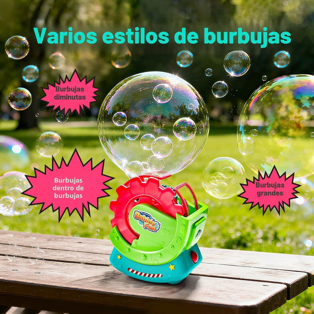 Máquina de burbujas para niños pequeños y mascotas, con solución se...