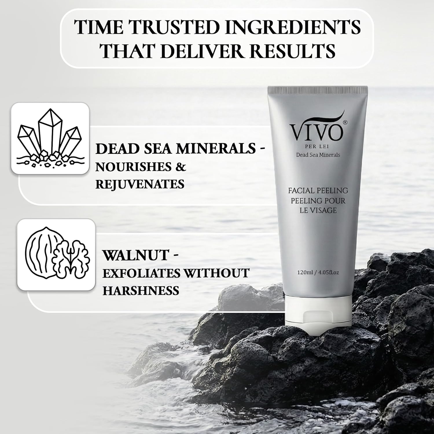 Vivo Per Lei Gel exfoliante facial \u2013 Ayuda a combatir la acumu...