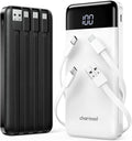 charmast Paquete de 2 cargadores portátiles de 10000 mAh, banco de...