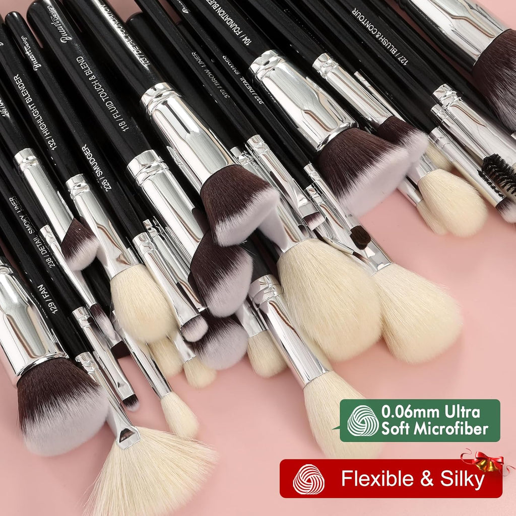 Conjunto de brochas de maquillaje profesional 32 piezas de pelo de...