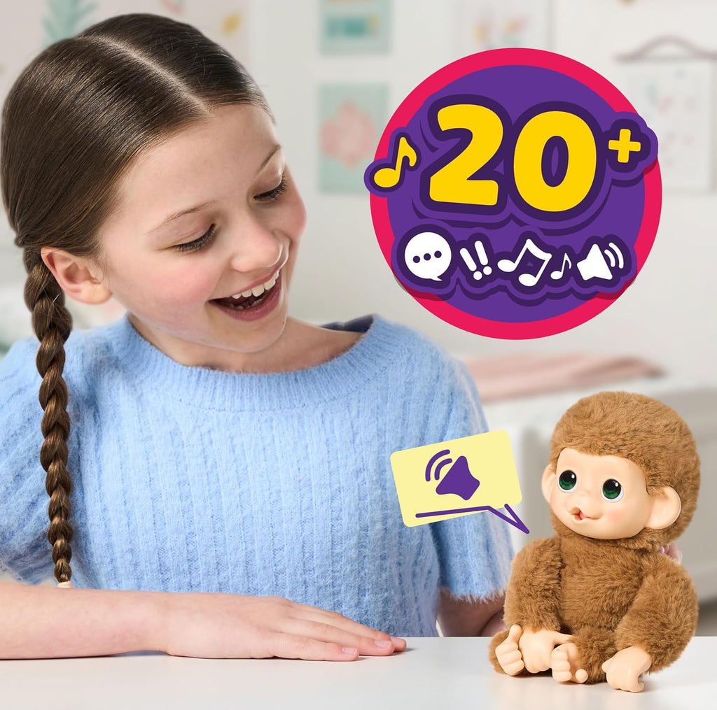 Little Live Pets Baby Monkey Minis y Pepi Peach. Juguete interactiv...