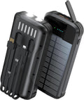 SOXONO Cargador Solar Power Bank, PD 20W Carga Rápida Batería Exter...